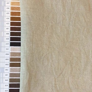 DIRTY EWE 32 ct. ~ by Dames of the Needle ~ Belfast Linen ~ Hand Dyed Linen ~ 100% Linen ~ 32 count Cross Stitch Fabric