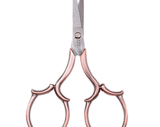 SULLIVANS ~ Heirloom Copper Leaf Handle Embroidery Scissors - Copper ...