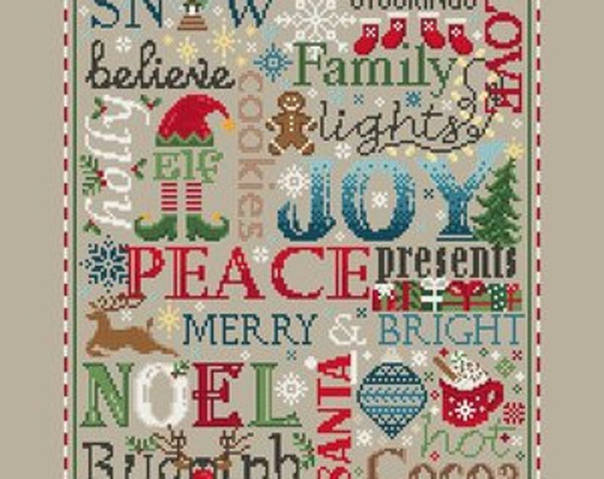 SHANNON CHRISTINE DESIGNS "a Type of Christmas" Counted Cross Stitch ...