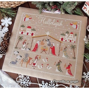 CROCETTE A GOGO "Nativity" • Counted Cross Stitch Pattern • Christmas, Wisemen , Nativity, Pattern Only