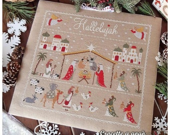 CROCETTE A GOGO "Nativity" • Counted Cross Stitch Pattern • Christmas, Wisemen , Nativity, Pattern Only