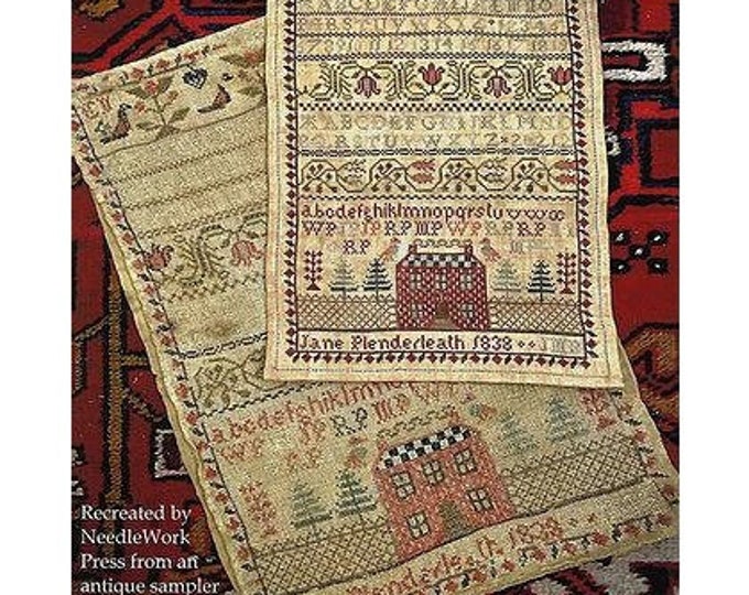 NEEDLEWORK PRESS jane Plenderleath 1838 A Sampler, Counted Cross Stitch Pattern, Needleworkpress