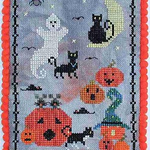 PRAISEWORTHY STITCHES &quot;Moonlight Madness - A Wee Haunting&quot; Counted Cross Stitch Pattern, Needlework Marketplace 2025 Release, Pattern Only