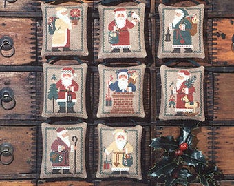 The Prairie Schooler ST. NICHOLAS Counted Cross Stitch Pattern, Santa, Christmas, Ornaments, Hoffman Reprint, Pattern Chart Book No. 20