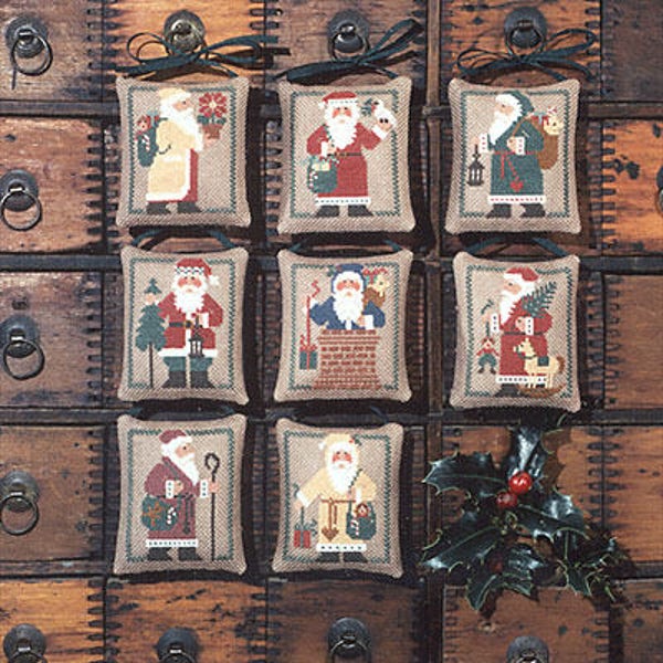 The Prairie Schooler ST. NICHOLAS Counted Cross Stitch Pattern, Santa, Christmas, Ornaments,  Leaflet Pattern Chart Book No. 20