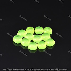 Cabujón de jade verde natural al por mayor, piedras preciosas sueltas calibradas para joyería, regalo ideal para coleccionistas de piedras preciosas (5-15 mm)