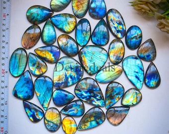 Natural Labradorite Cabochons Mixed Shapes And Sizes Wholesale Lot loose gemstone Multifire Labradorite for Crystal Healing Loose Cabochons