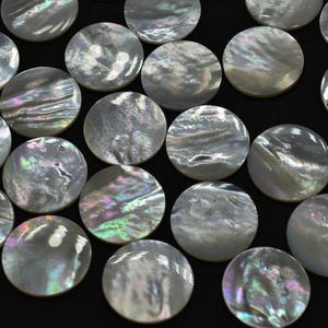 Natural Mother of Pearl Shell Flat round Coin Gemstone, Mother of Pearl Flat Discs, AAA Quality Mother of Pearl  6mm to 20mm