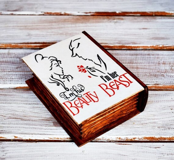 Beauty and the shop beast ring holder