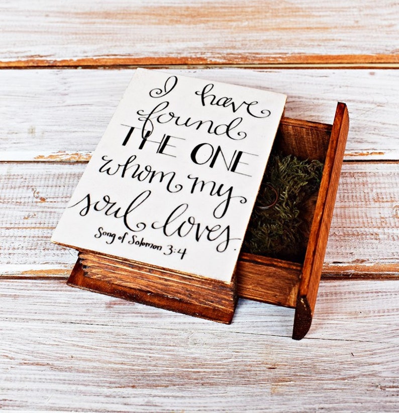 Bible verse jewelry box Religious storage box Bible verse Etsy