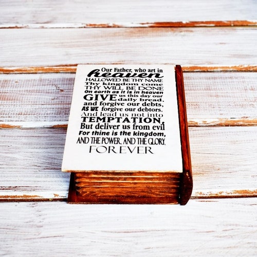 Daily Prayer Christian prayer, Bible gift box, jewelry box, storage box,bible verse, wedding gift for couples, bible verse gift home buy decor