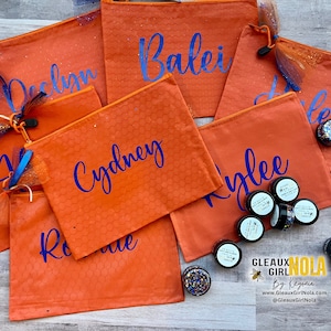 Personalized Care Kit Cheer/Dance/Team Gift Mini Hair Kit, Survival Kit Zipper Pouch, Personalized Makeup Bag, Travel Bag, Survival Bag