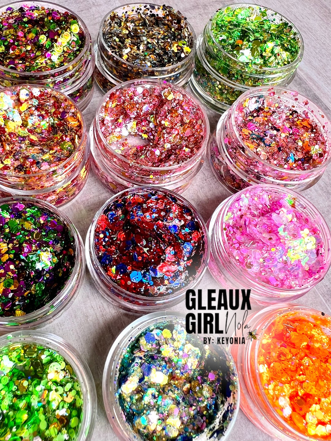 Custom Cosmetic Body & Hair Glitter Gel Etsy