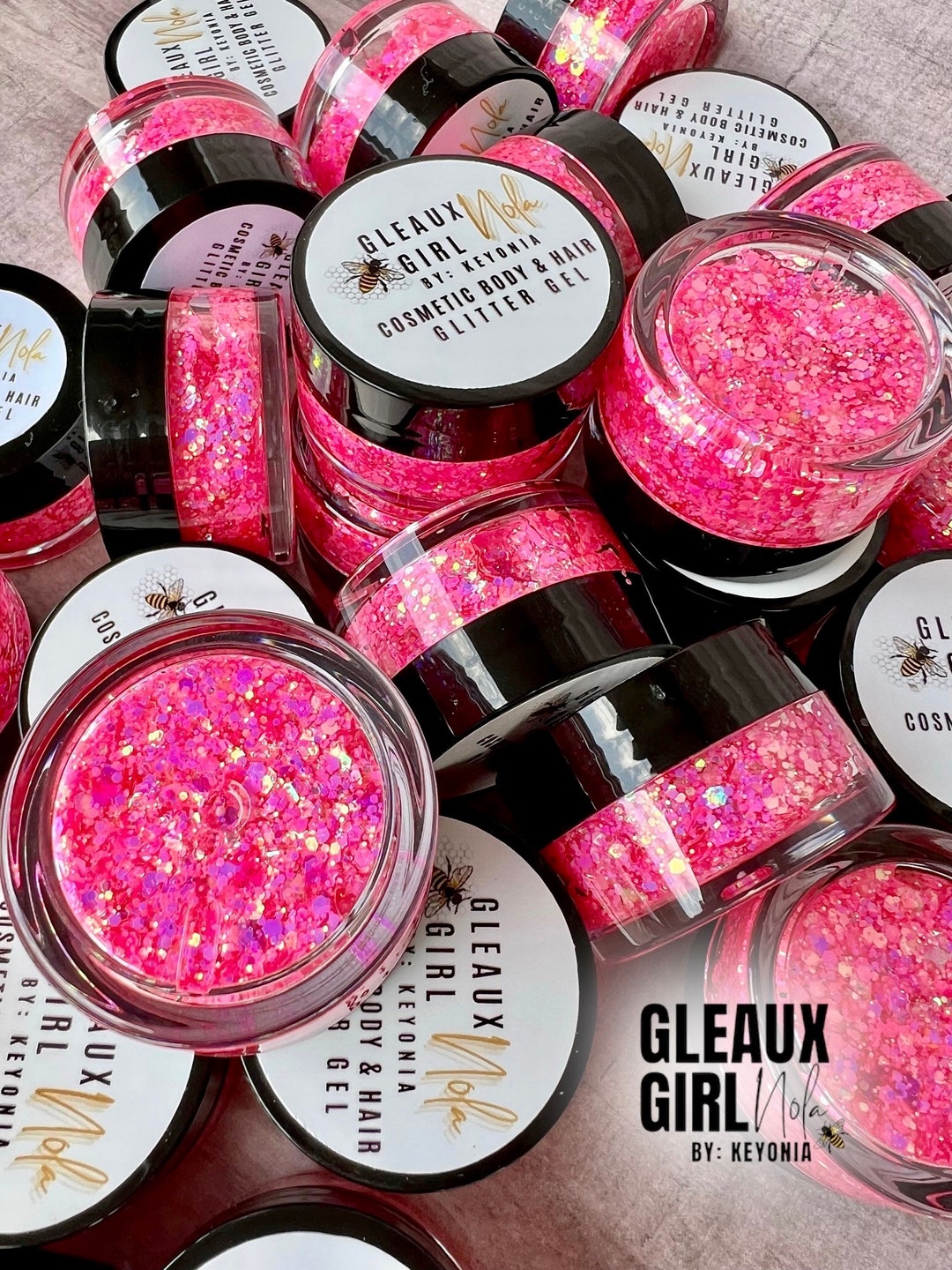 Custom Cosmetic Body & Hair Glitter Gel Etsy