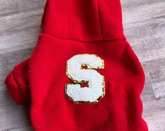 Sudadera con capucha personalizada para perros, Sudadera con capucha para mascotas con nombre personalizado, sudadera con capucha para perros, sudadera con capucha para cachorros, sudadera personalizada para perros