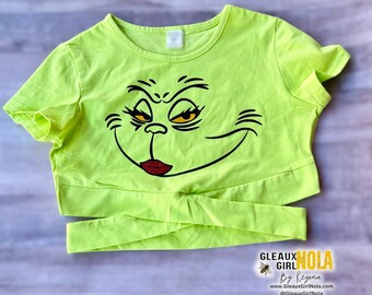 Camiseta sin mangas personalizada de Navidad/Grinch, Navidad personalizada, Ragland de renos, camisas de Navidad, camisetas unisex, manga Lng unisex