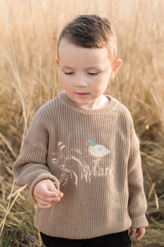 Pull de canard colvert Enfants Bebe Fille Garcon Tricot Chasse Faune Etsy France