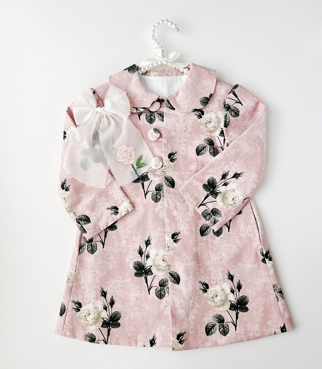 Rose Garden Jacket Little Girls Jacket Paris Parisian Outfit Etsy