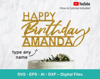 Download Happy Birthday Svg Etsy