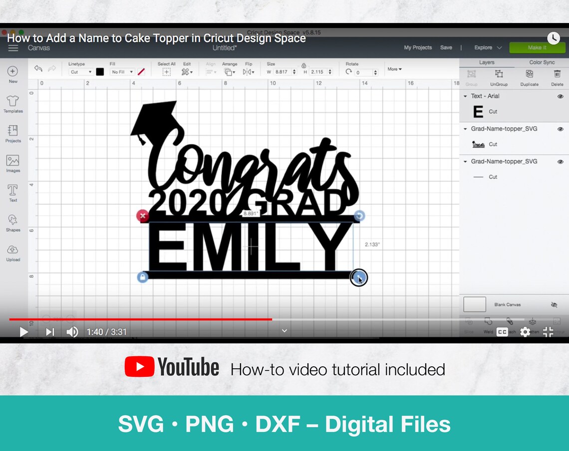 Download Graduation cake topper SVG Congrats 2021 Grad cutting file ...