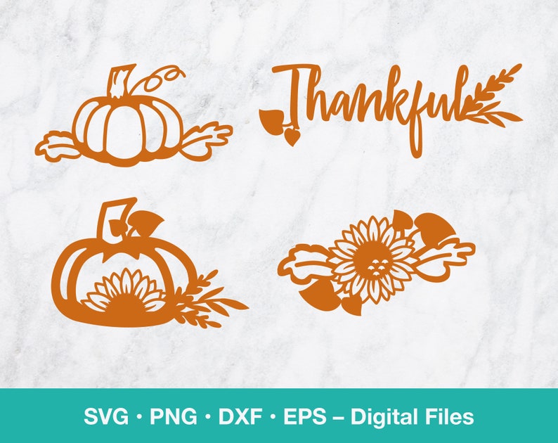 Download Pumpkin SVG Fall bundle with Sunflower svg Autumn clipart ...