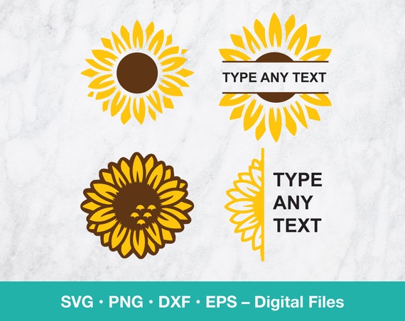 Download Sunflower Svg Bundle Sunflower Png Monogram Svg Flower Etsy 3D SVG Files Ideas | SVG, Paper Crafts, SVG File