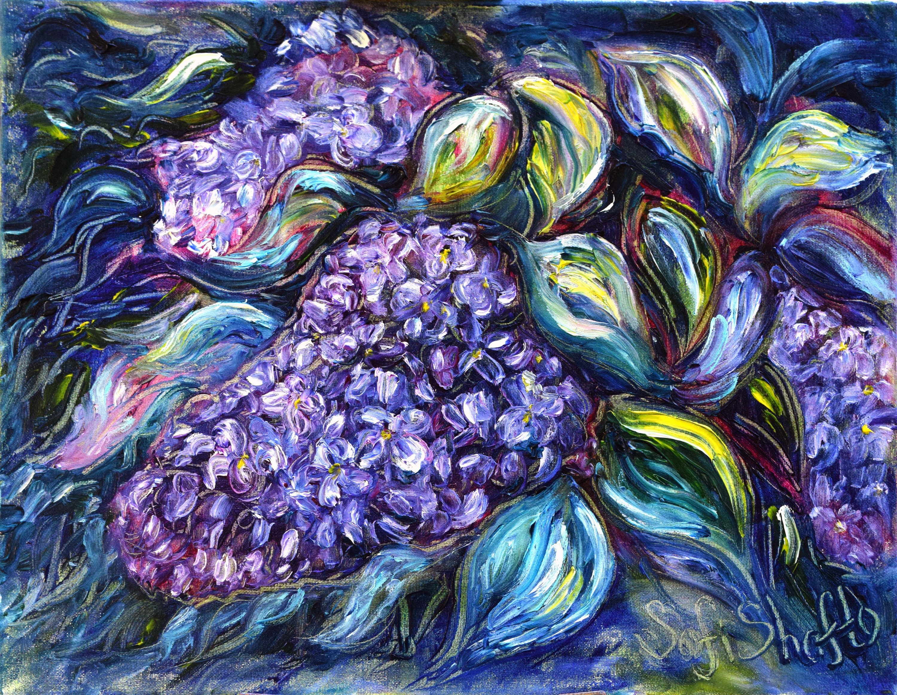 Buy oil painting on canvas «Still life with lilac», flowers