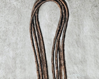 Dark Brown Faux Dreadlocks: Handmade Synthetic Bohemian Hair Extensions