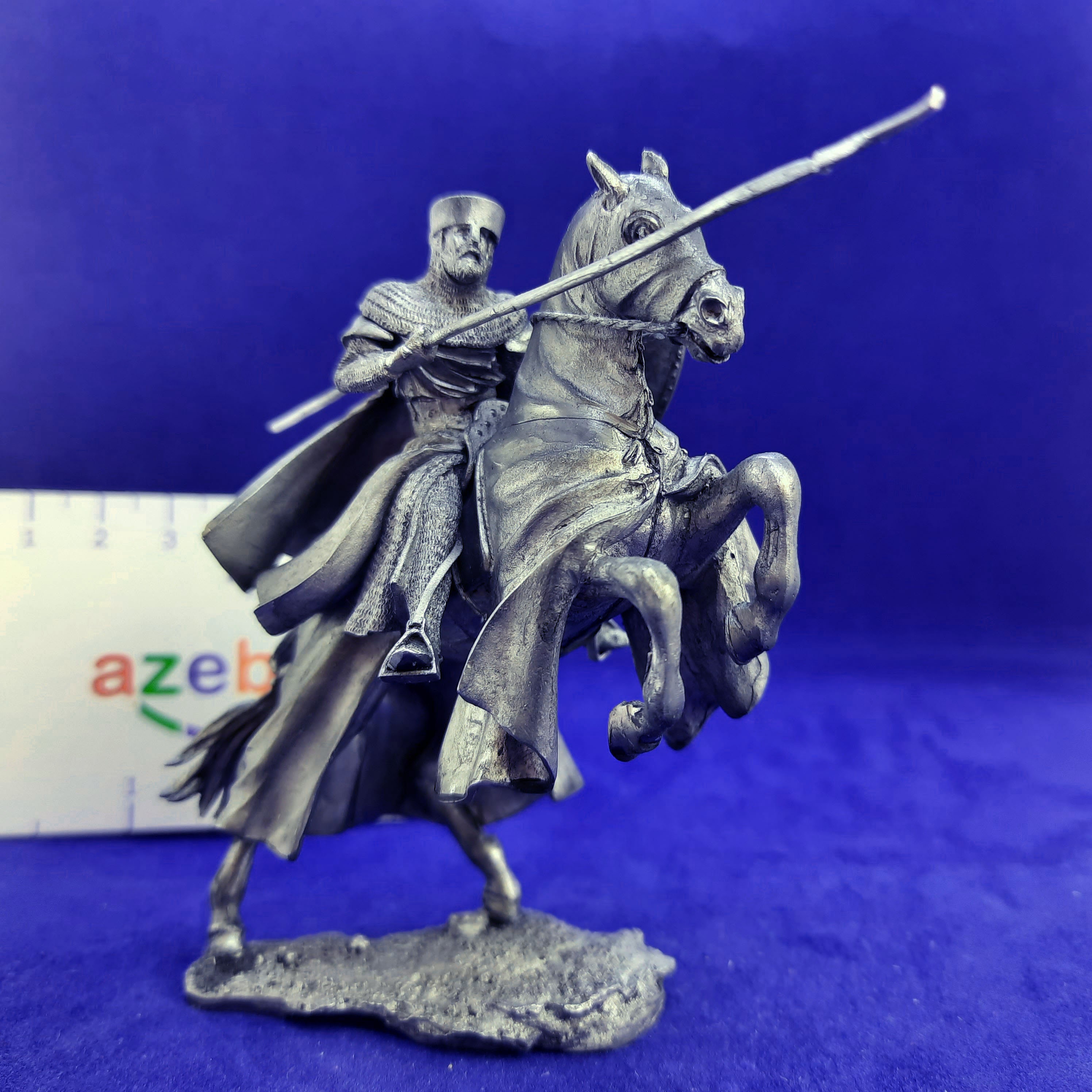 Knight on Horseback Knights Templar 12th Сentury 1/32 Scale Etsy