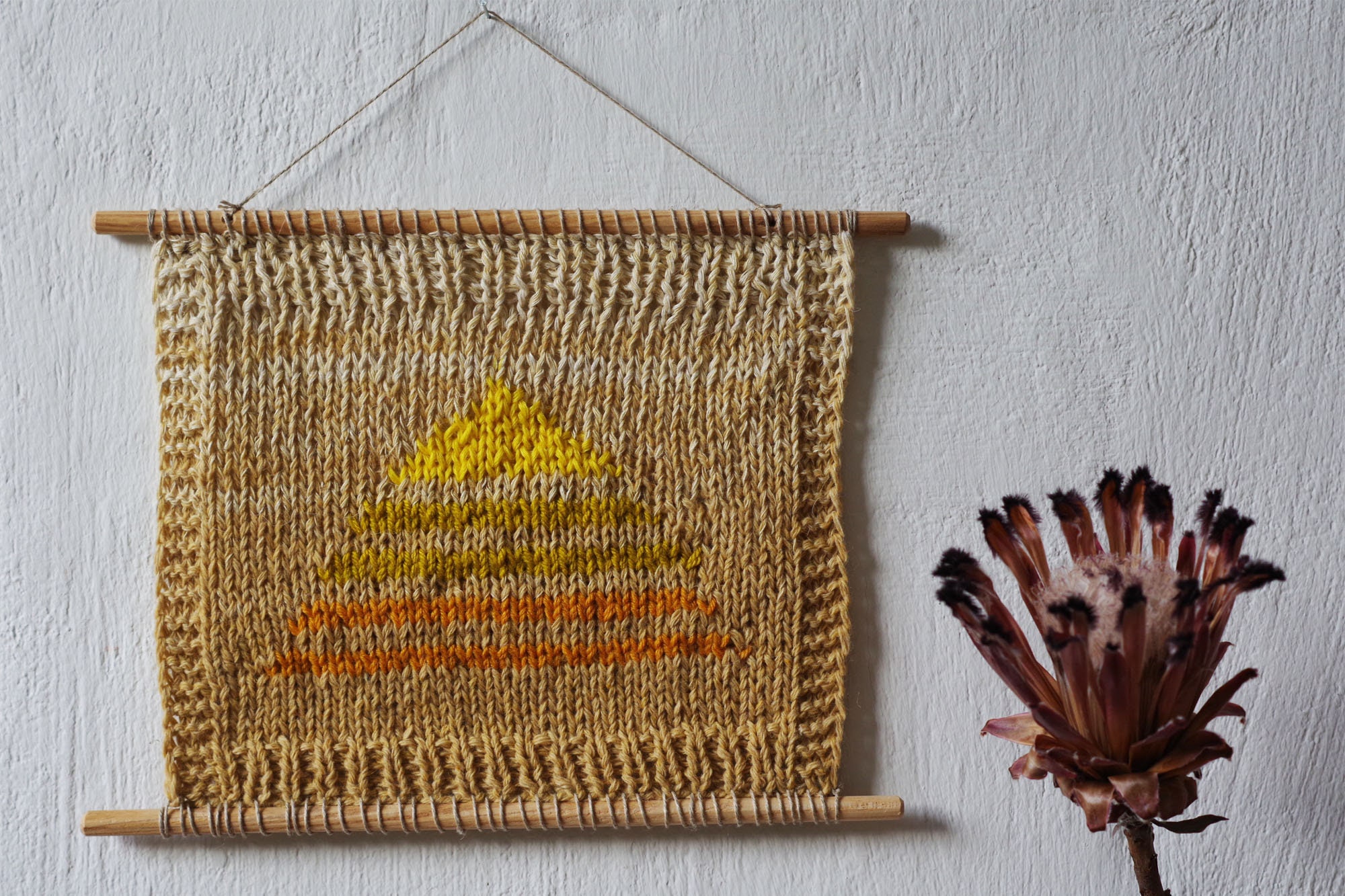 Knitted Wall Hanging Knitted Tapestry Wall Hanging Wall Hanging