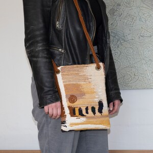 Woven Handbag, Handmade Bag, Boho Style Bag