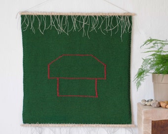 Knitted wall hanging, Knitted tapestry, Wall hanging, Wall hanging knitted, Wall Art