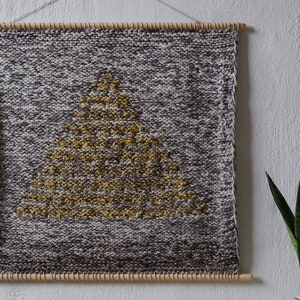 Knitted wall hanging, Knitted tapestry, Wall hanging, Wall hanging knitted, Wall art