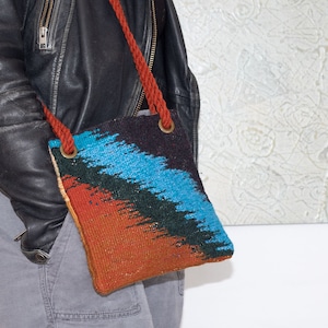 Woven Handbag, Handmade Bag, Boho Style Bag