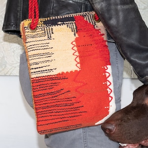 Woven Handbag, Handmade Bag, Boho Style Bag