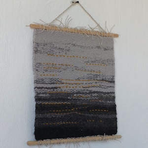Wandweben, Wandbehang, Wandbehang gewebt, gewebter Wandteppich, gewebter Wandbehang, Wandkunst
