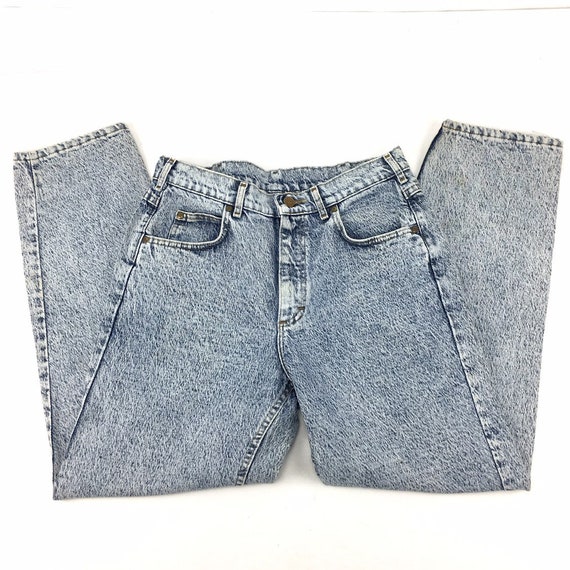acid wash straight leg jeans