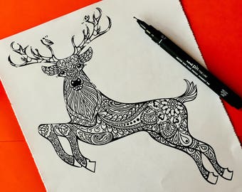 Doodle Coloring Etsy - 