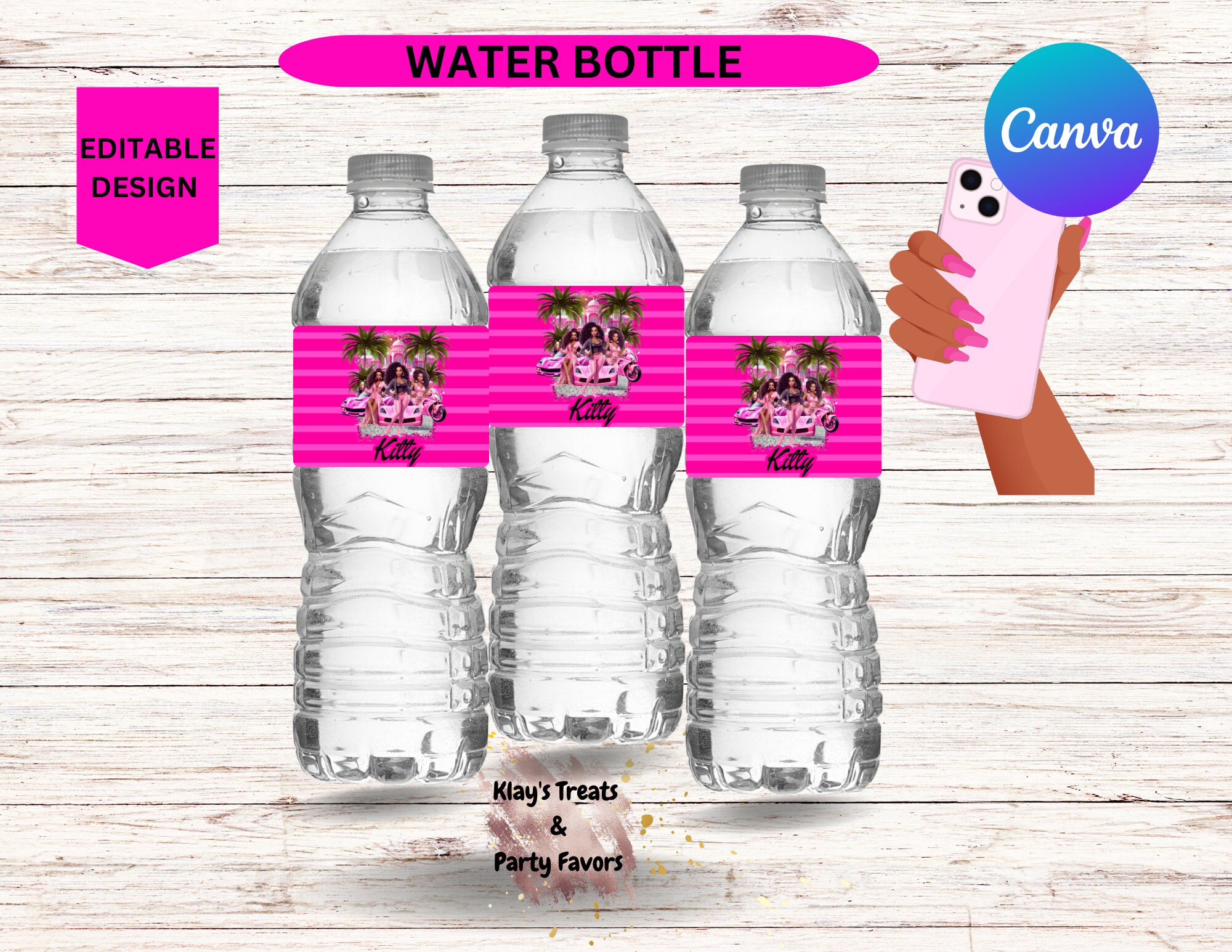 Barbie Water Bottle Labels - Etsy