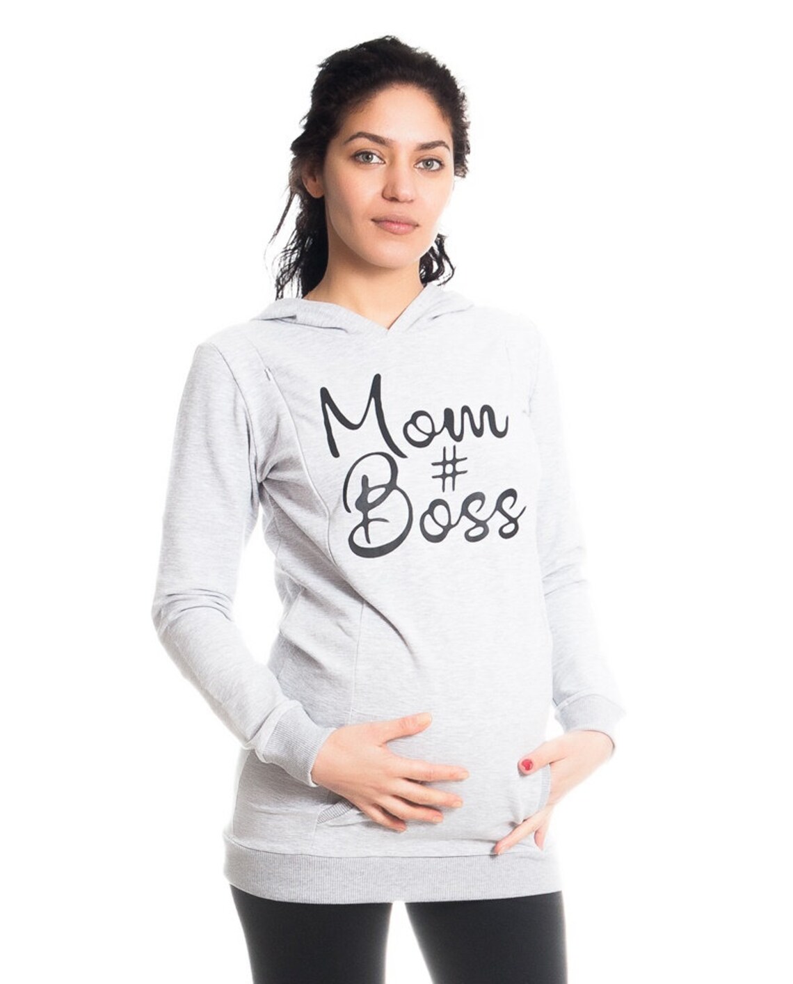 Maternity and Nursing Sweatshirt mom Boss Etsy