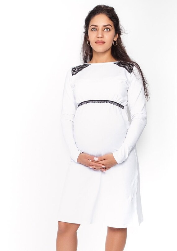 long nursing nightdress