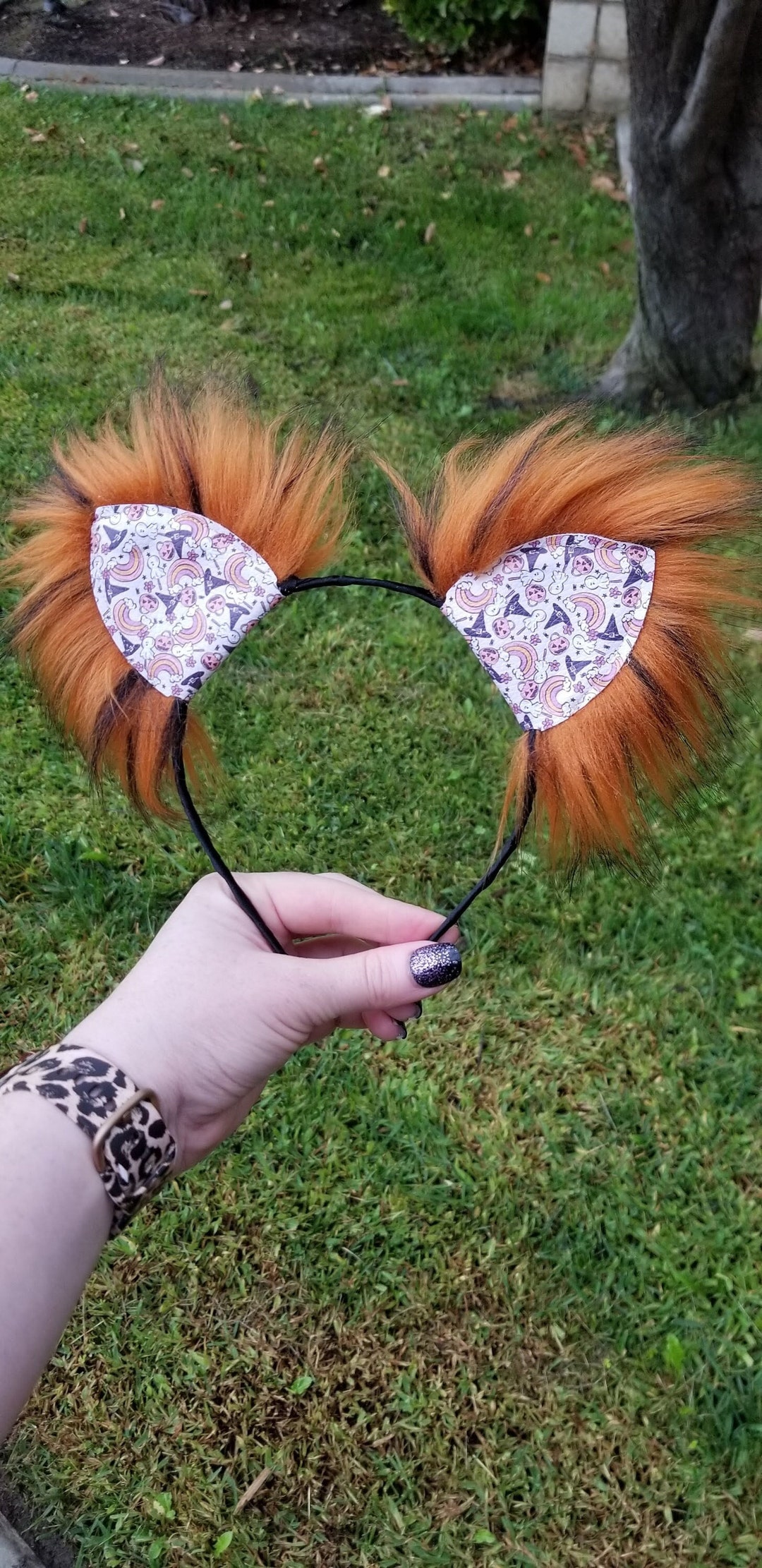Trickortreat Faux Fur Cat Ears Electric Kittycorn Cat Ears Etsy