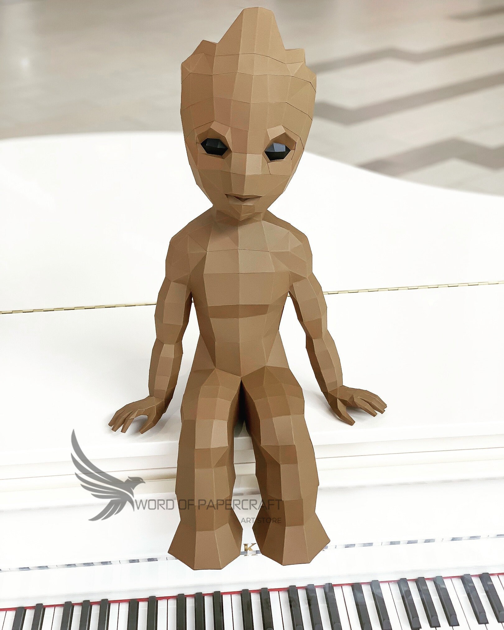 Baby Papercraft Hero PDF Template Low Poly Baby Paper Etsy