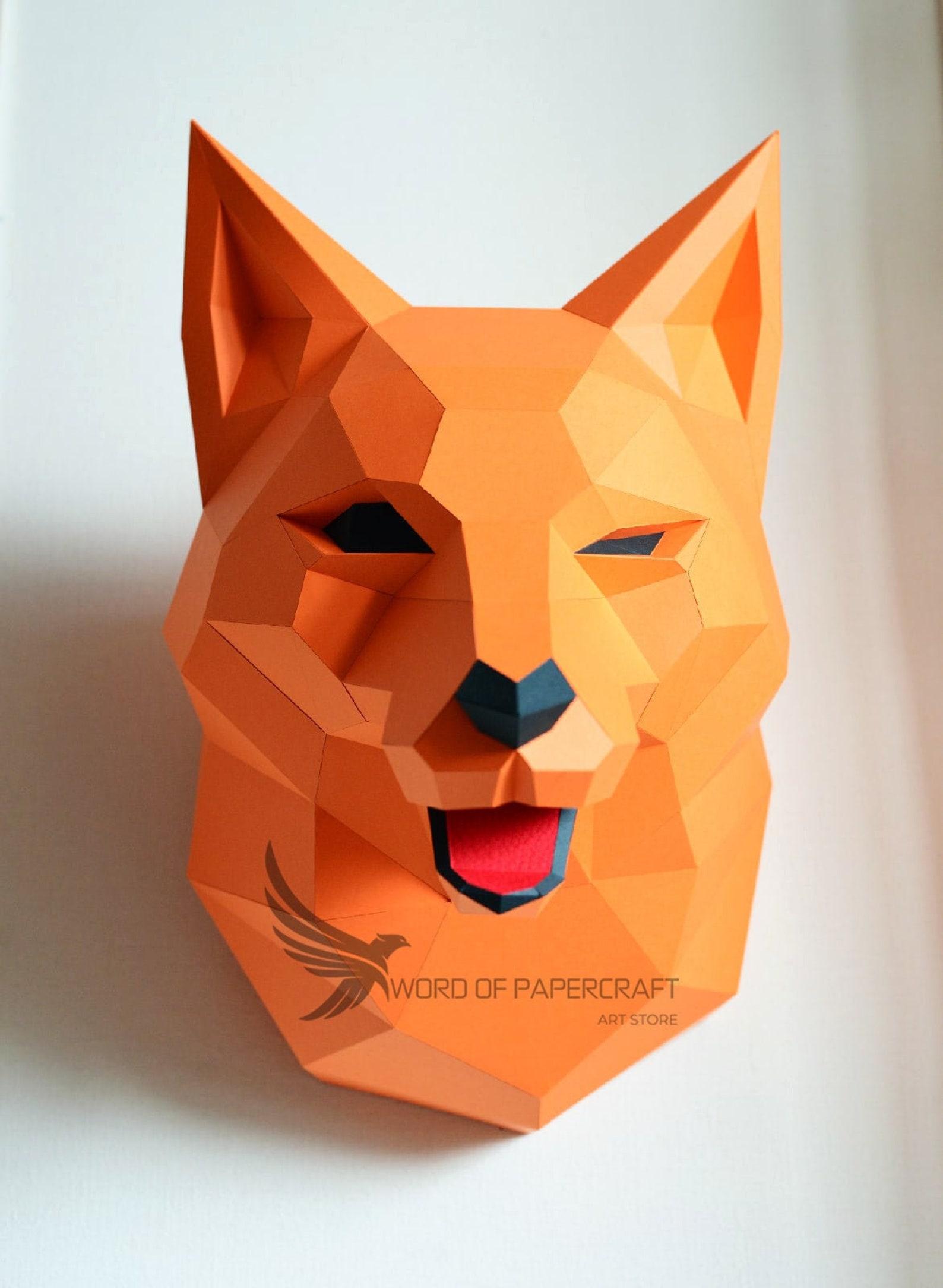 Fox pdf. Паперкрафт Фокс маска. Lowpoly Fox Papercraft голова.