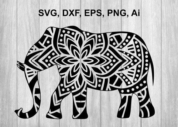 Download Elephant Svg Elephant Mandala Elephant Cricut Elephant Etsy
