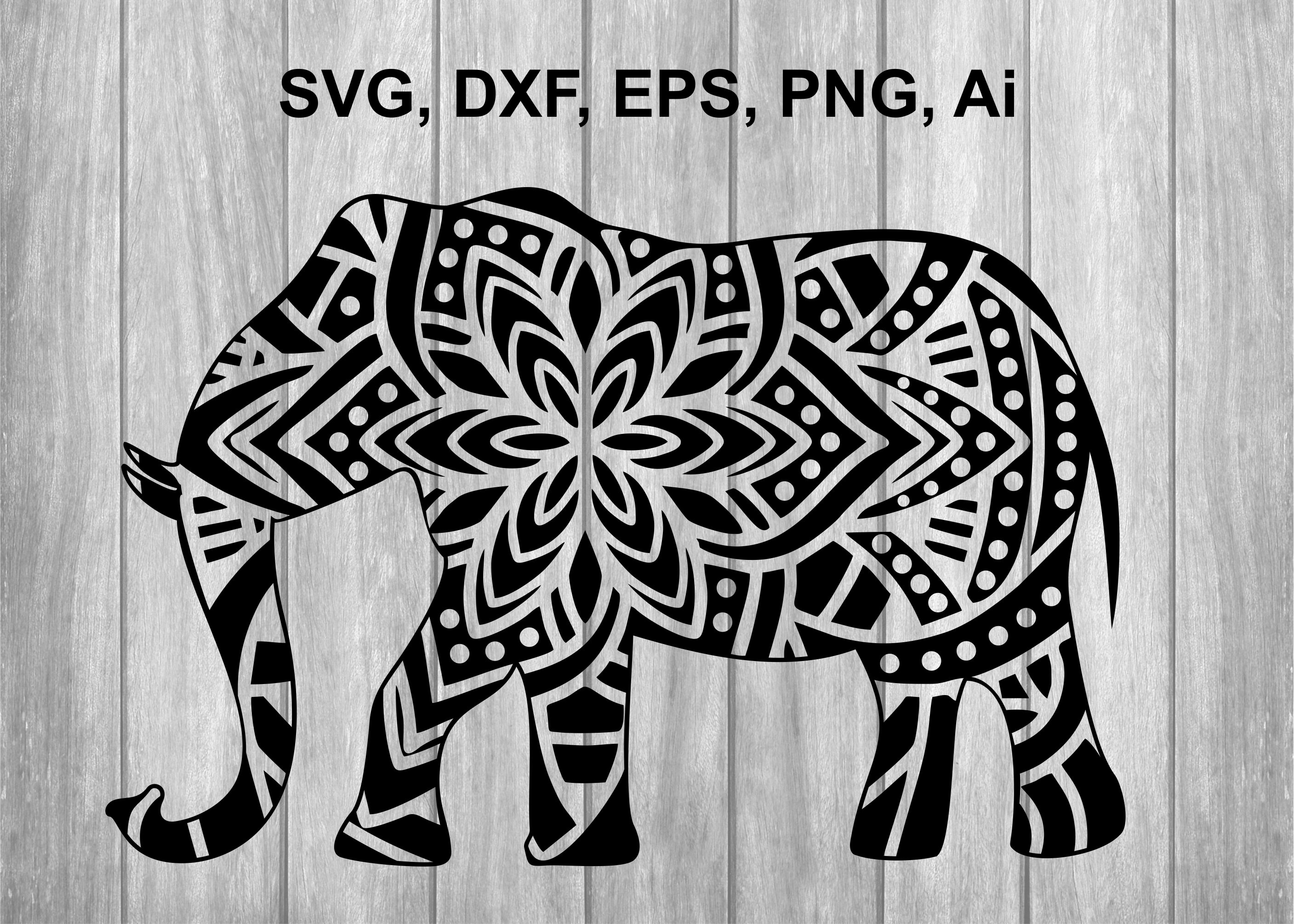 Download Elephant Svg Elephant Mandala Elephant Cricut Elephant Etsy