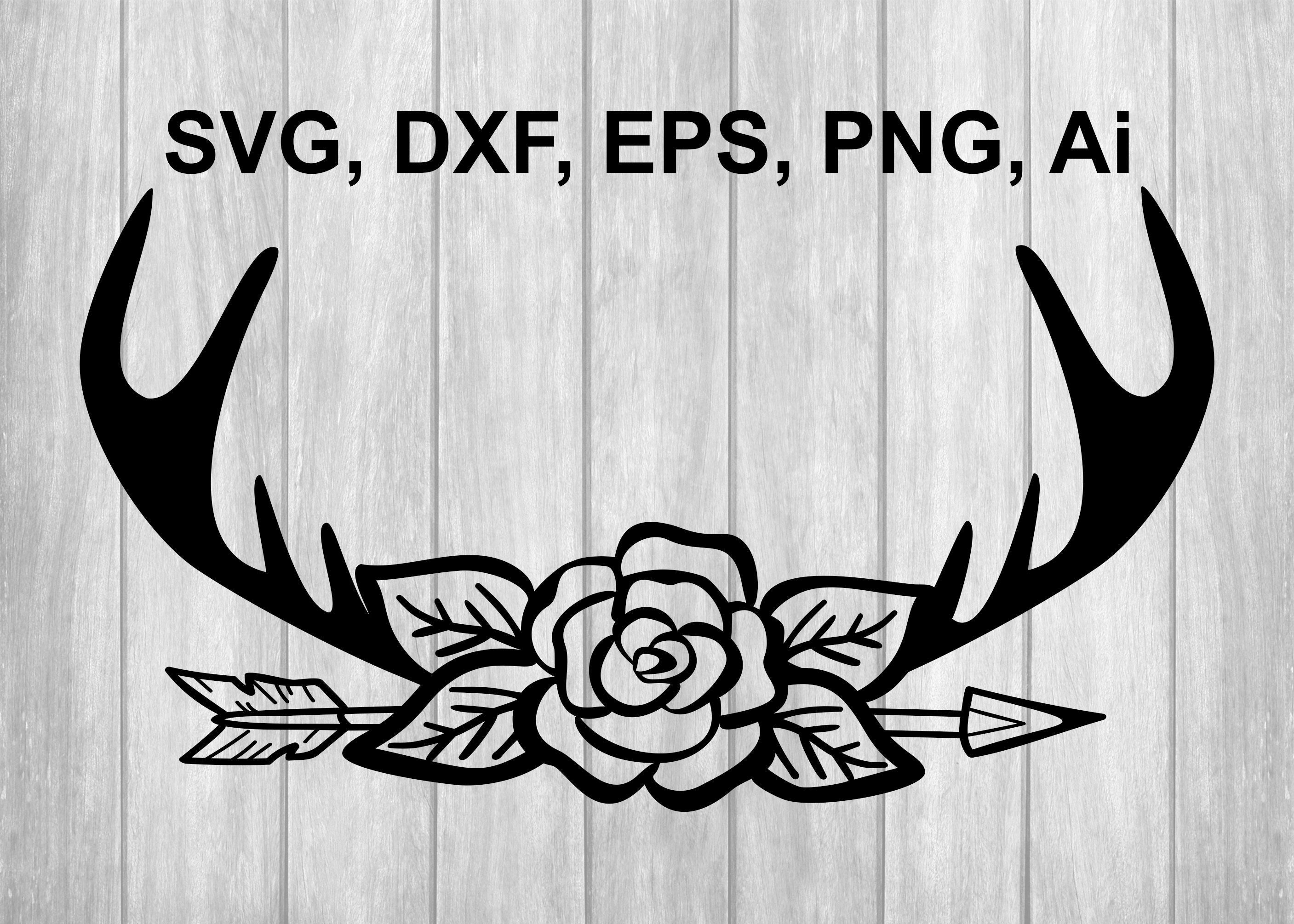 Free Free 261 Svg File Floral Antler Svg Free SVG PNG EPS DXF File