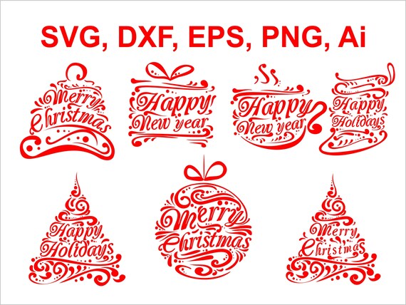 Download Merry Christmas Svg Christmas Svg File Christmas Clipart Etsy