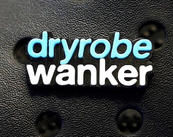 Robe Wanker funny clog Charm-shoe pin-adult shoe jewellery