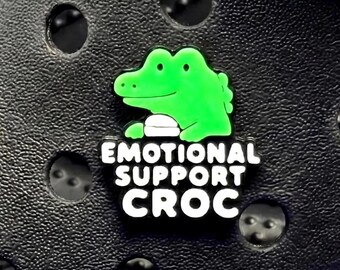 Emotional Support funny clog Charm- clog pin-shoe jewellery